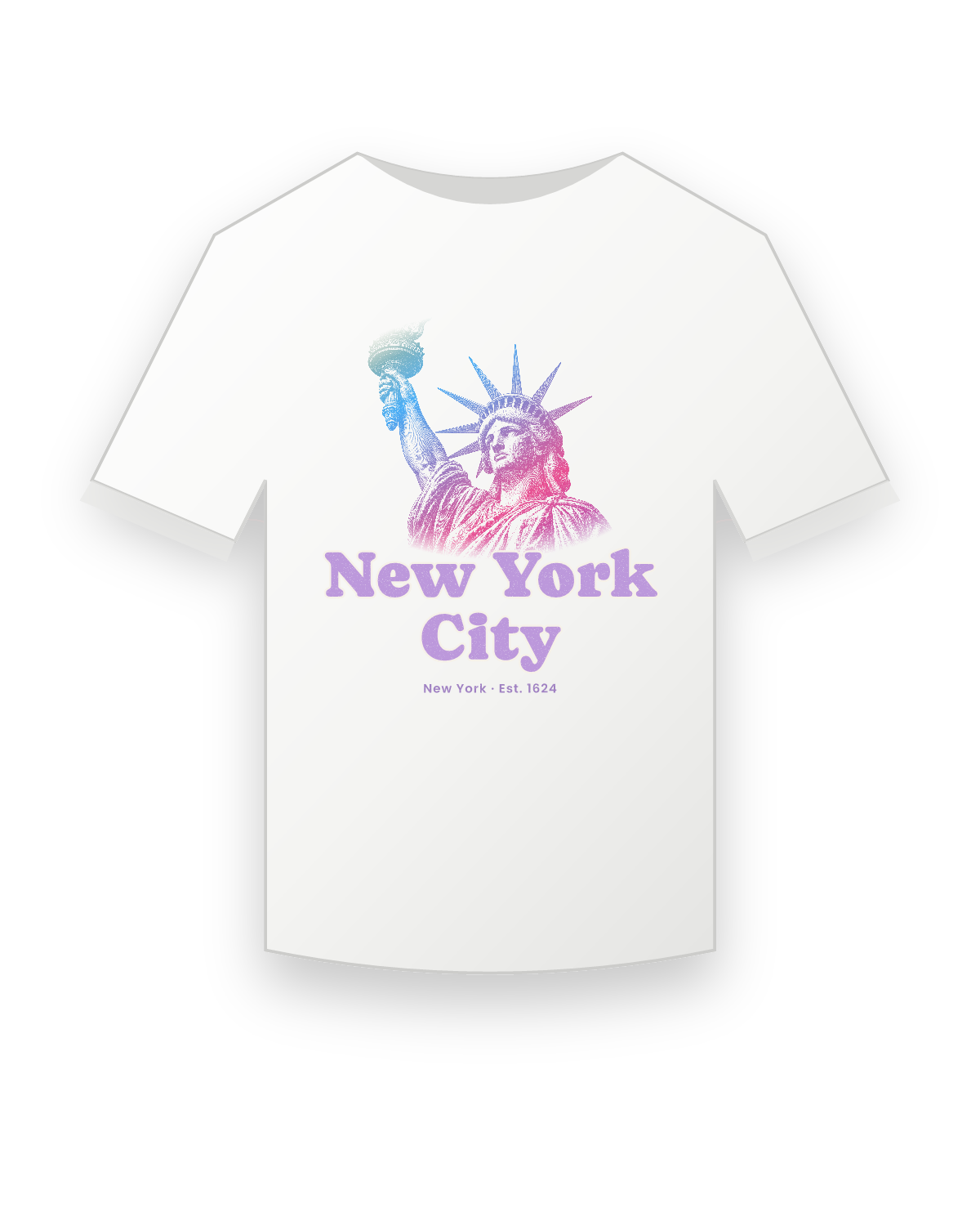 New York City Lady Liberty Youth Tee in White
