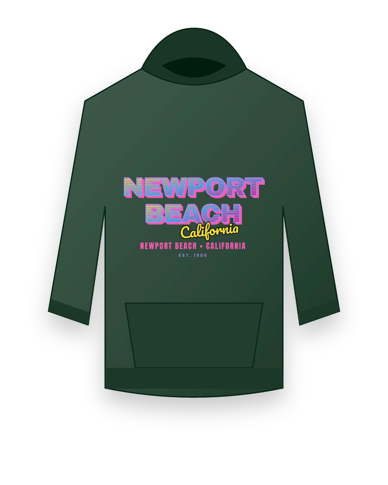 Newport Beach Music TV Hooded Sweatshirt