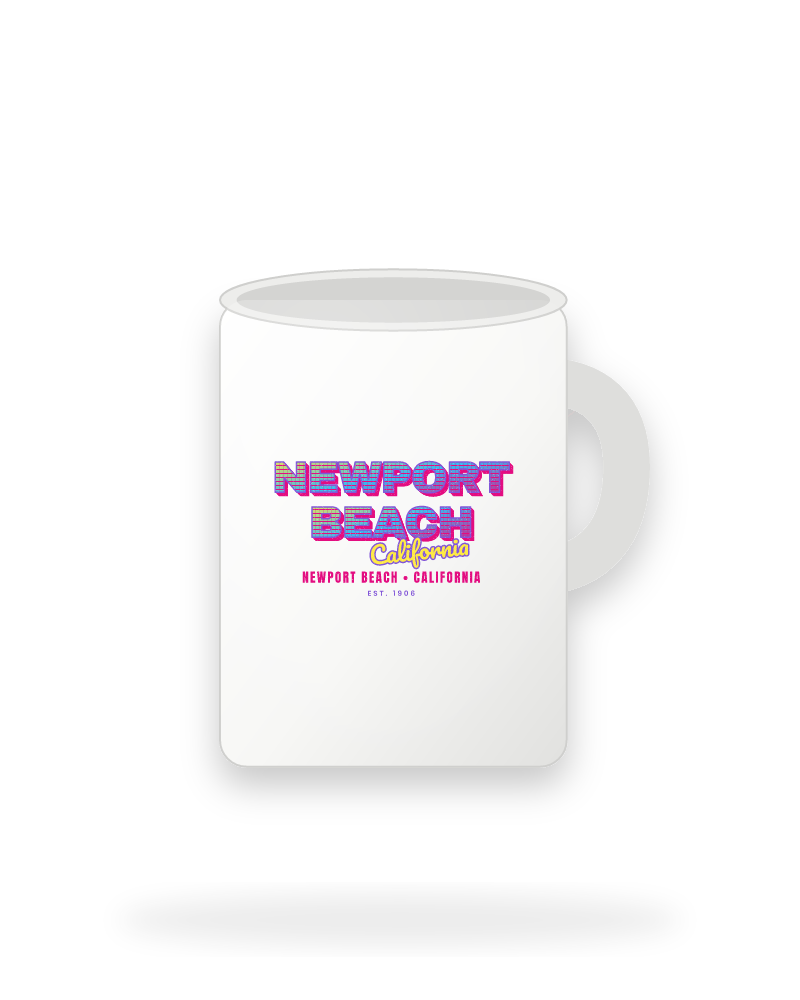 Newport Beach Music TV Ceramic Mug 15oz