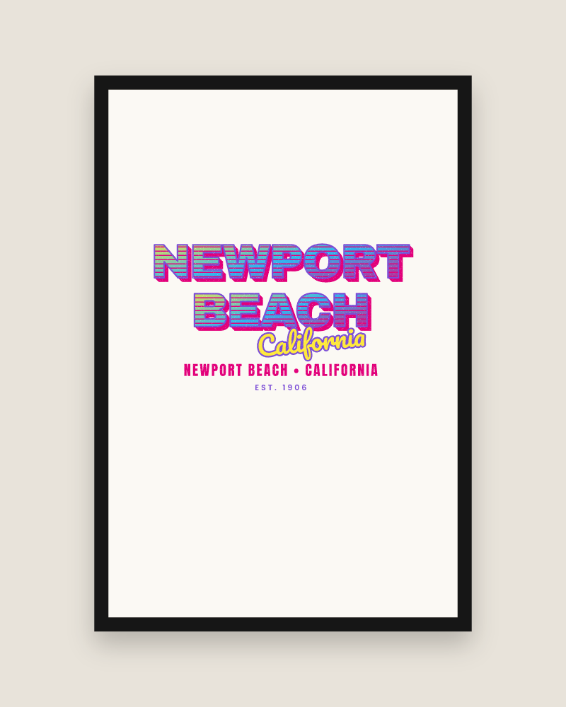 Newport Beach Music TV Matte Poster