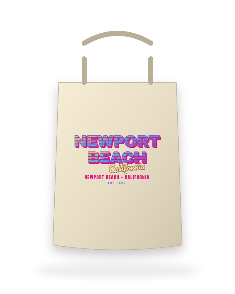 Newport Beach Music TV Canvas Tote