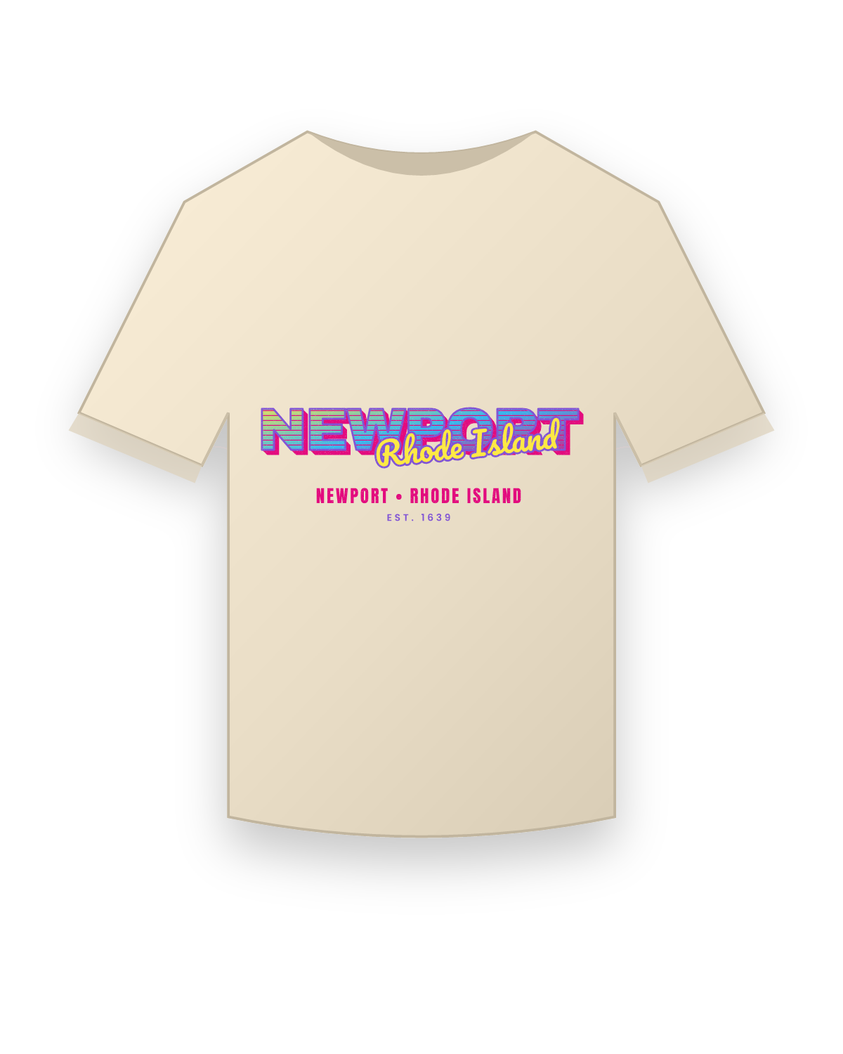 Newport Music TV Organic Cotton Tee in Natural