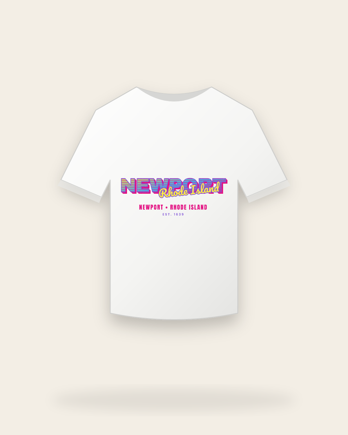 Newport Music TV Youth Tee in White