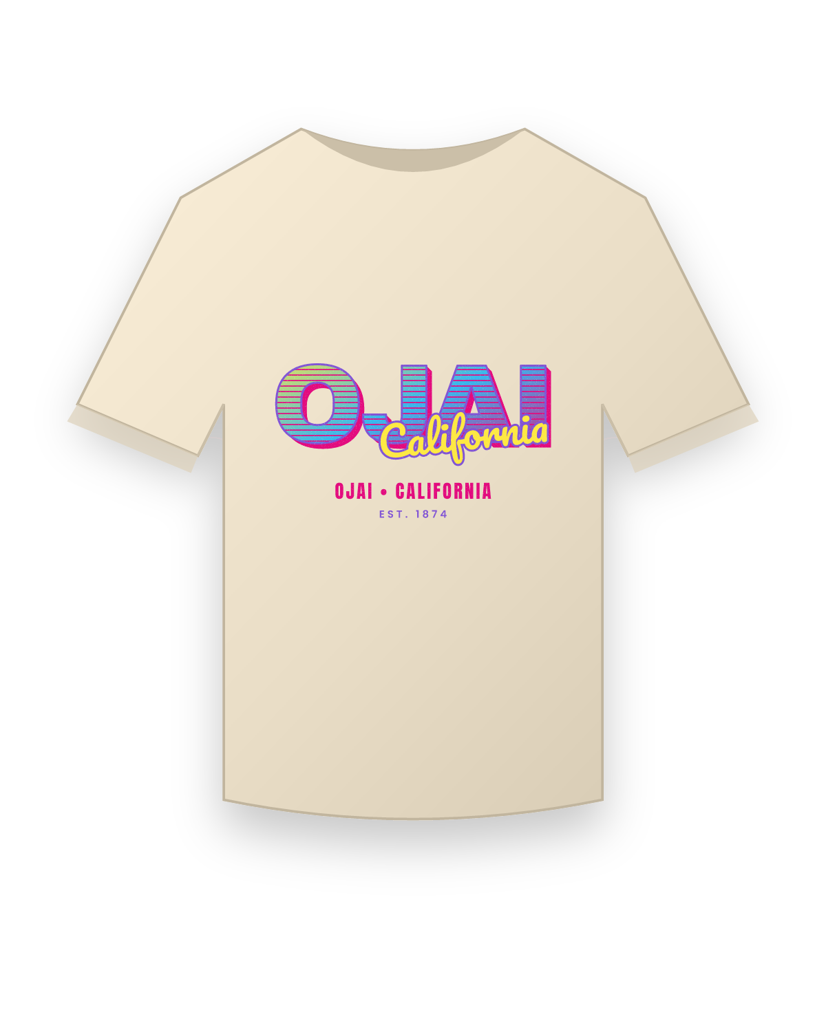 Ojai Music TV Classic Tee in Natural