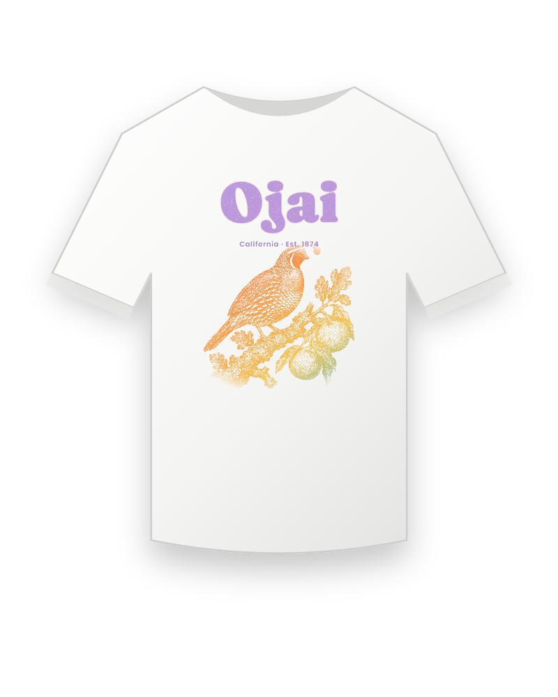 Ojai California Quail Youth Tee
