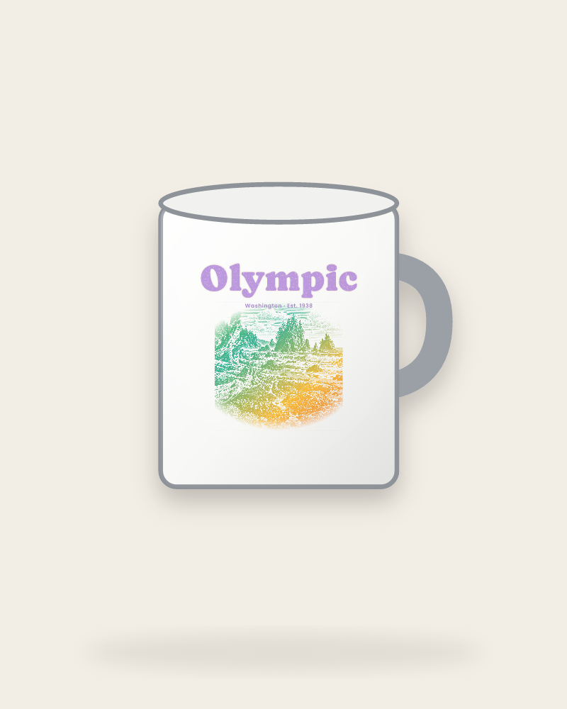 Olympic Ruby Beach Enamel Camp Mug