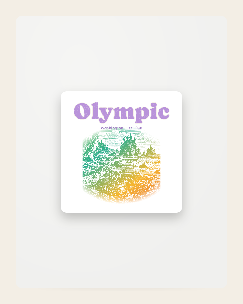 Olympic Ruby Beach Fridge Magnet