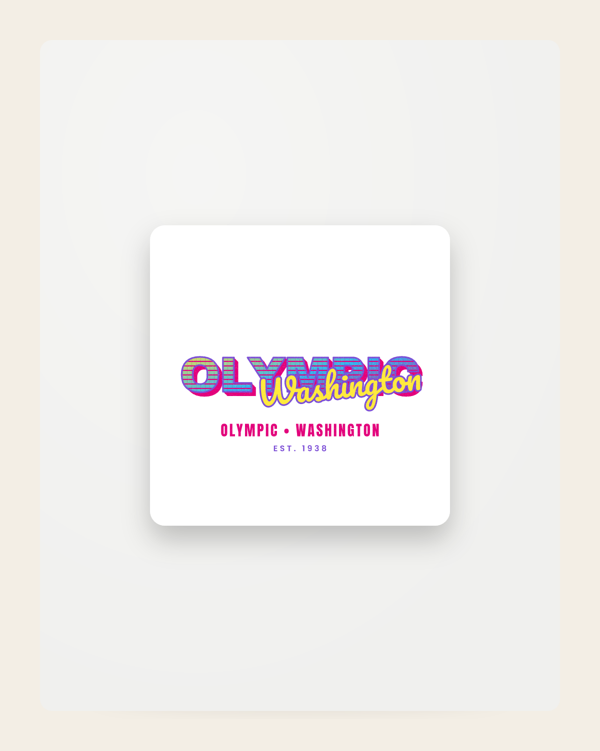 Olympic Music TV Fridge Magnet in White