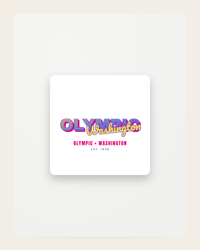 Olympic Music TV Fridge Magnet