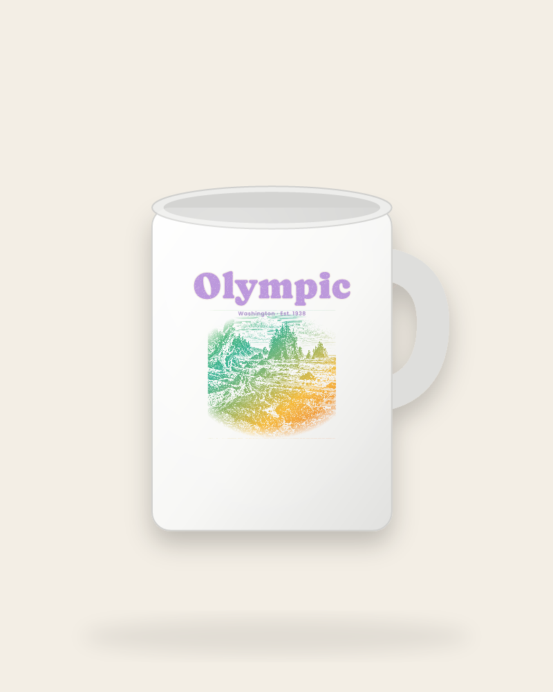 Olympic Ruby Beach Ceramic Mug 15oz