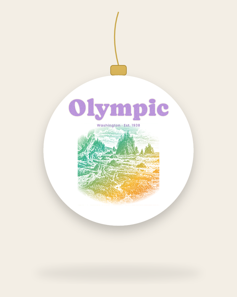Olympic Ruby Beach Ceramic Ornament