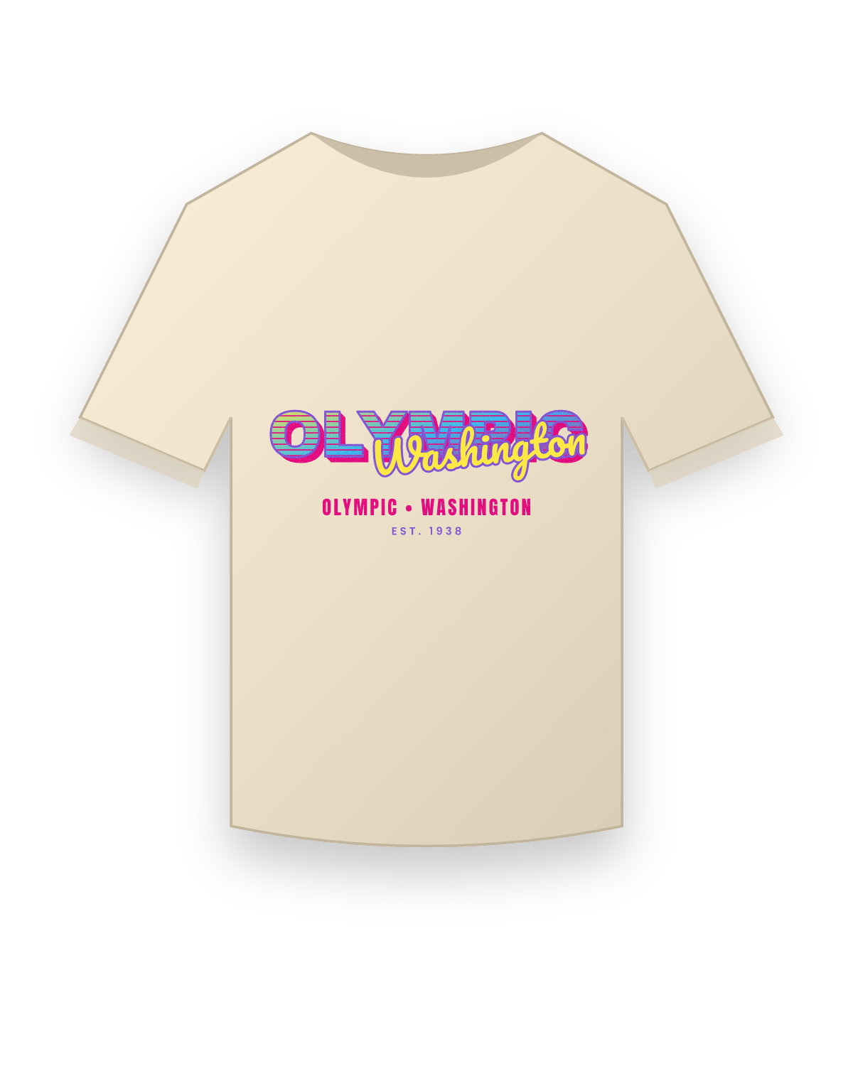 Olympic Music TV Organic Cotton Tee in Natural