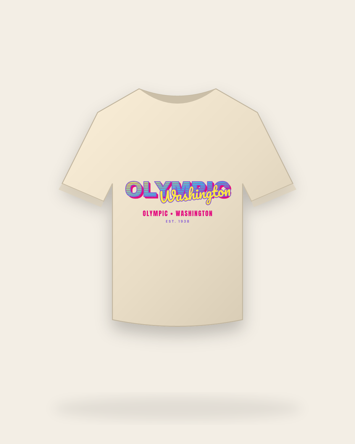Olympic Music TV Classic Tee in Natural