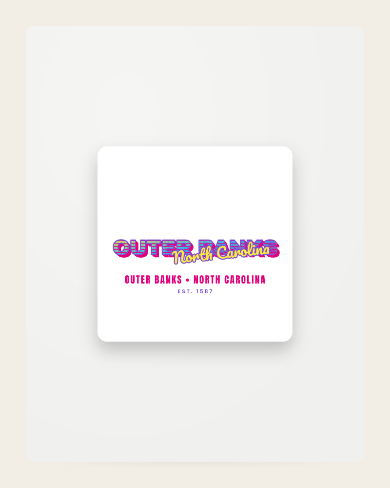 Outer Banks Music TV Fridge Magnet