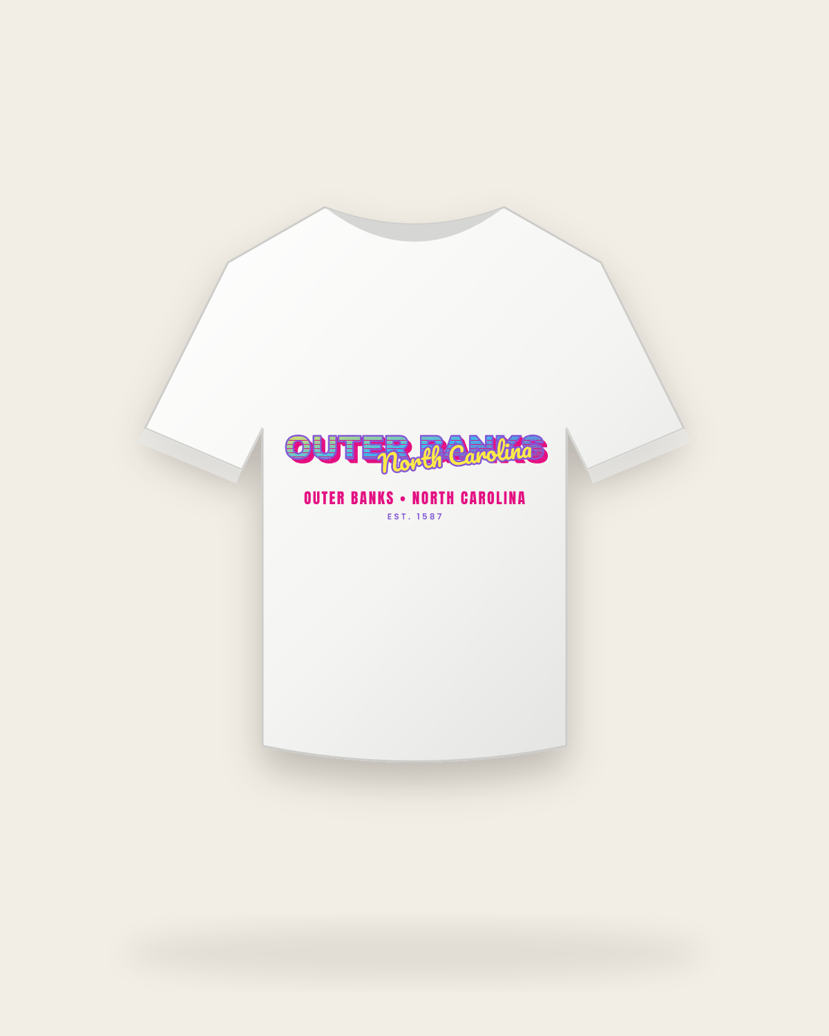 Outer Banks Music TV Youth Tee in White