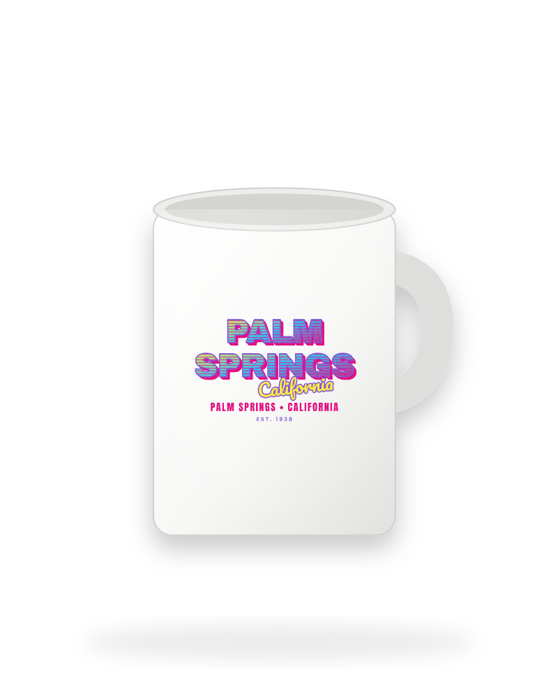 Palm Springs Music TV Ceramic Mug 15oz