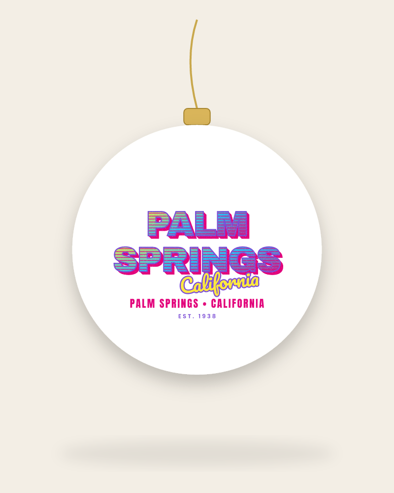 Palm Springs Music TV Ceramic Ornament