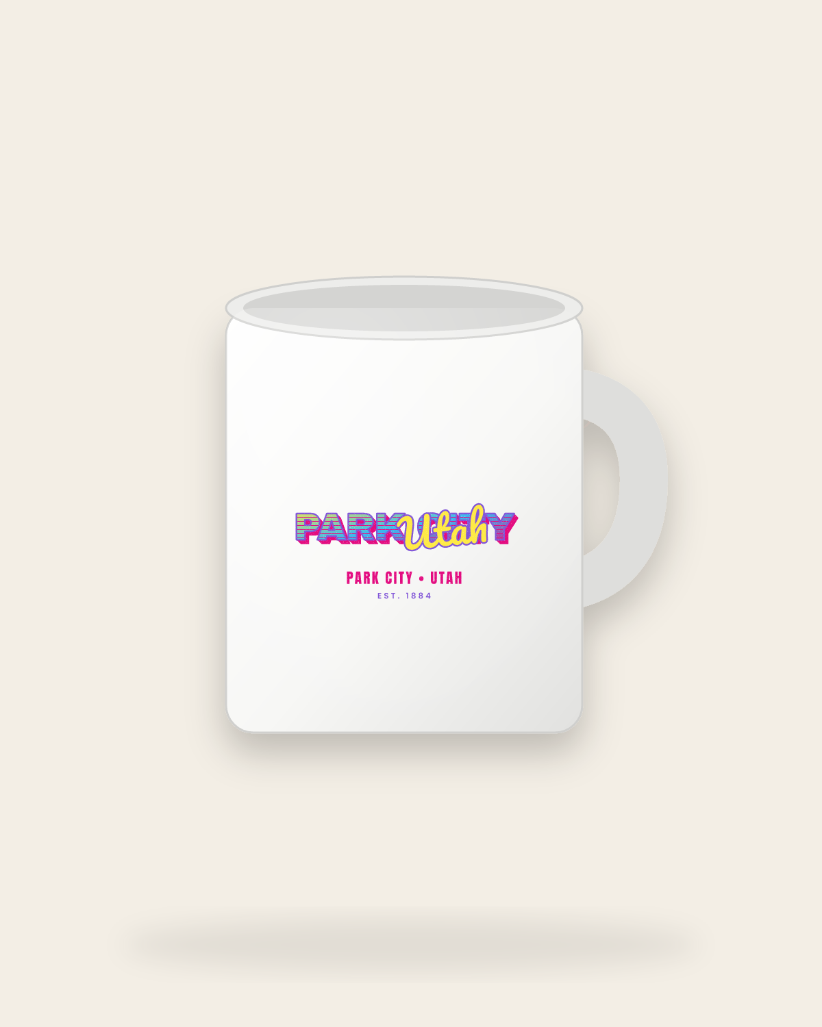 Park City Music TV Ceramic Mug 11oz in White