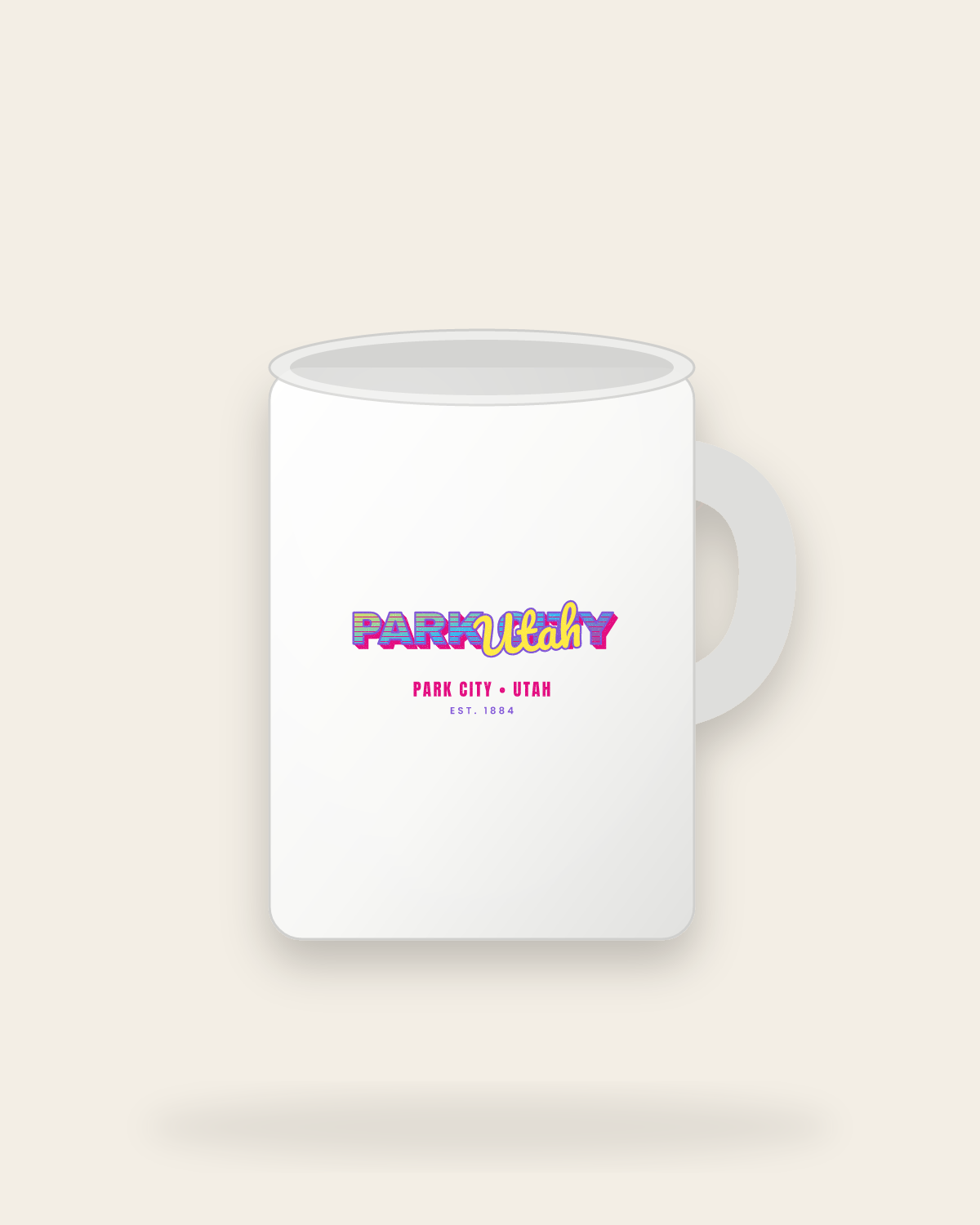 Park City Music TV Ceramic Mug 15oz in White