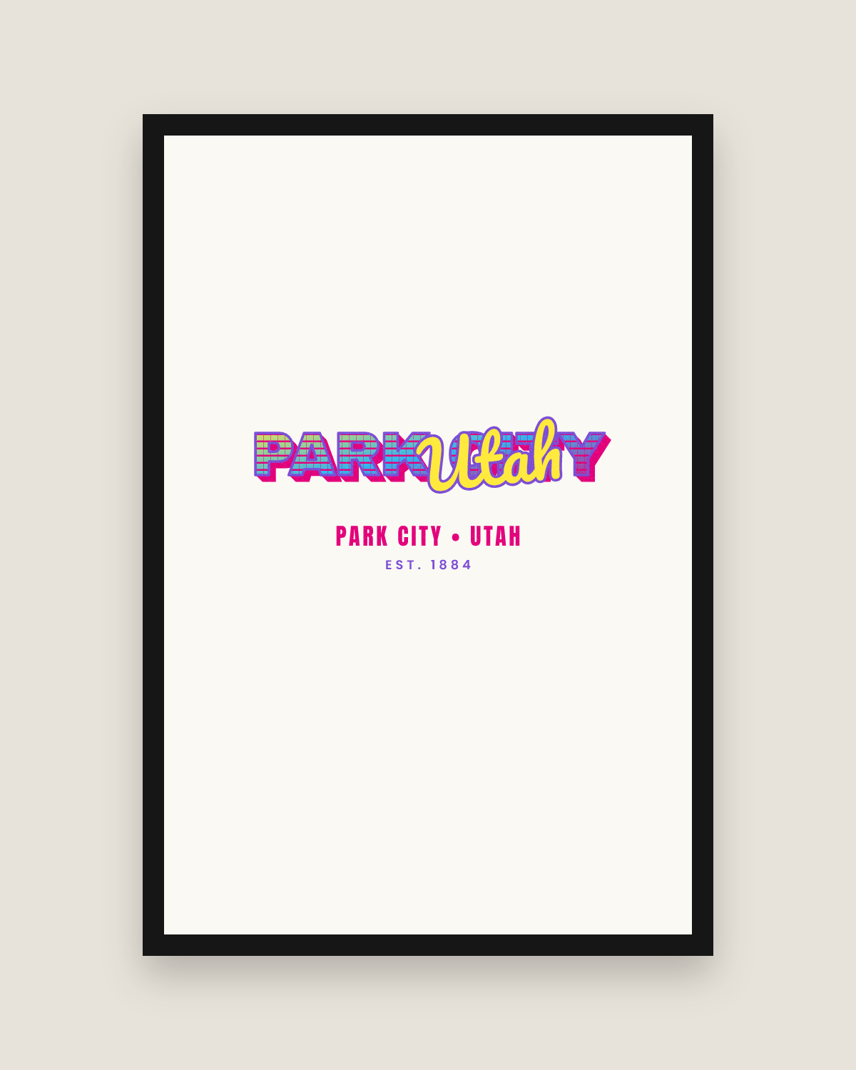 Park City Music TV Matte Poster in White