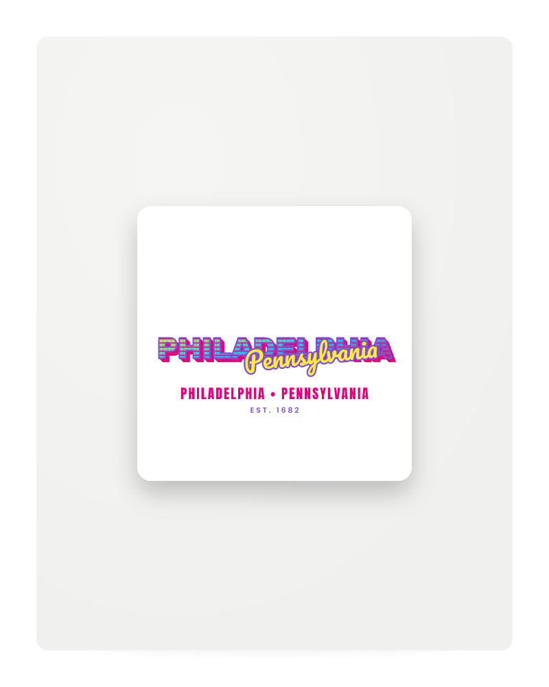 Philadelphia Music TV Fridge Magnet
