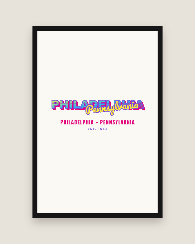 Philadelphia Music TV Matte Poster