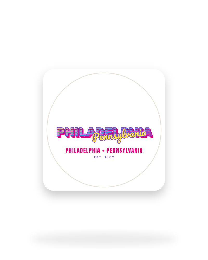 Philadelphia Music TV Kiss-Cut Sticker