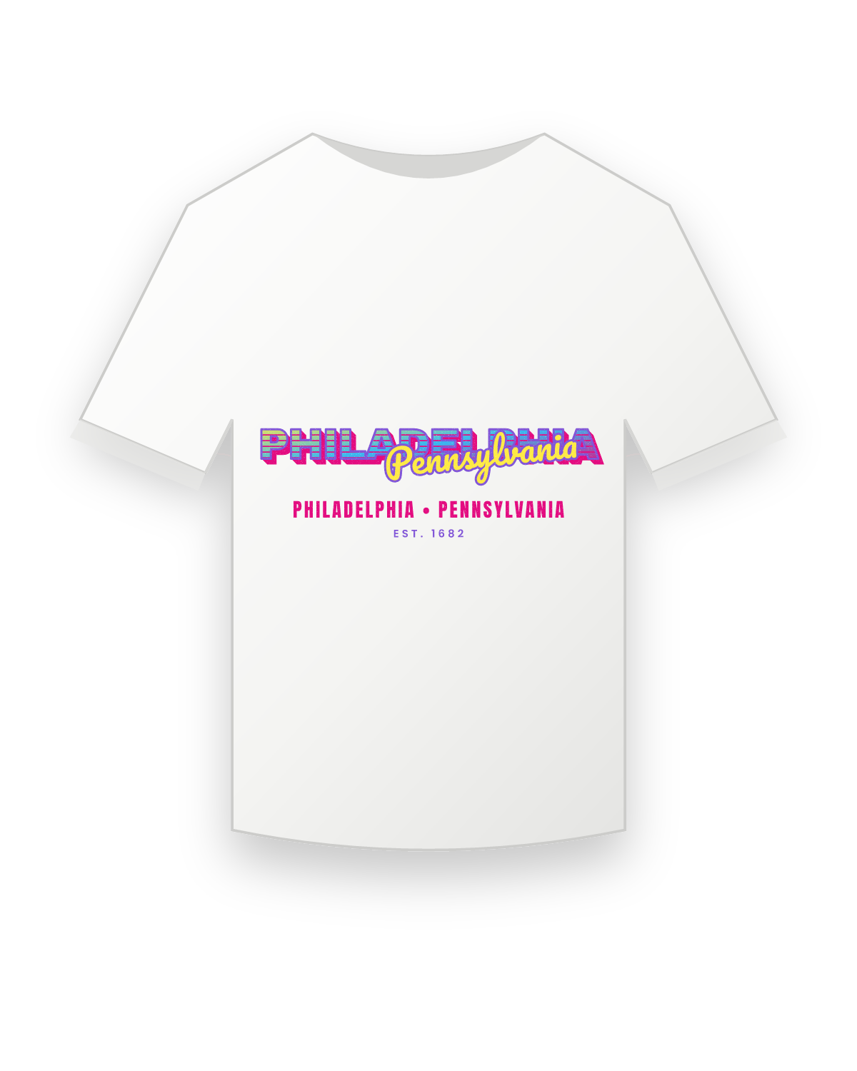 Philadelphia Music TV Youth Tee in White
