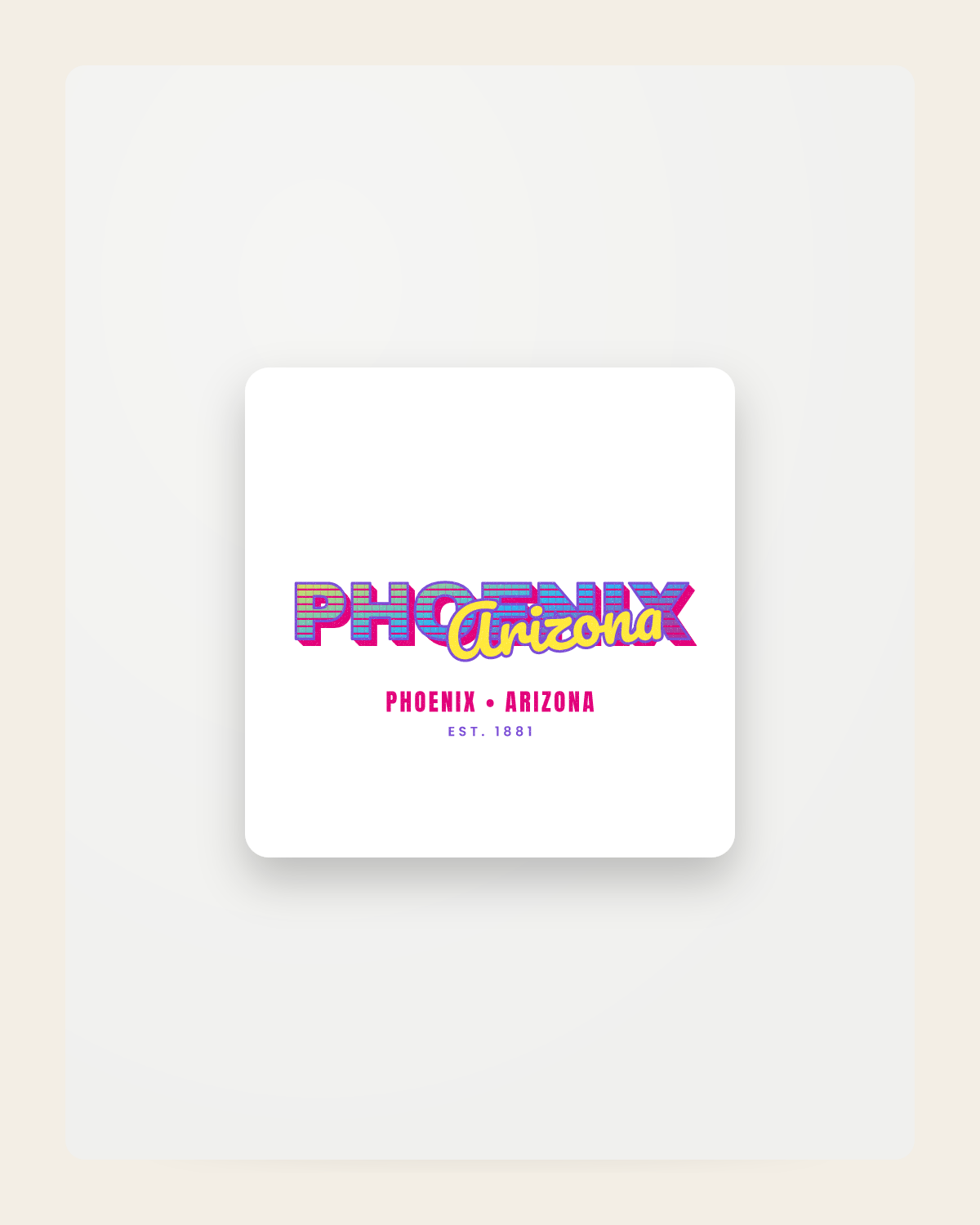 Phoenix Music TV Fridge Magnet in White