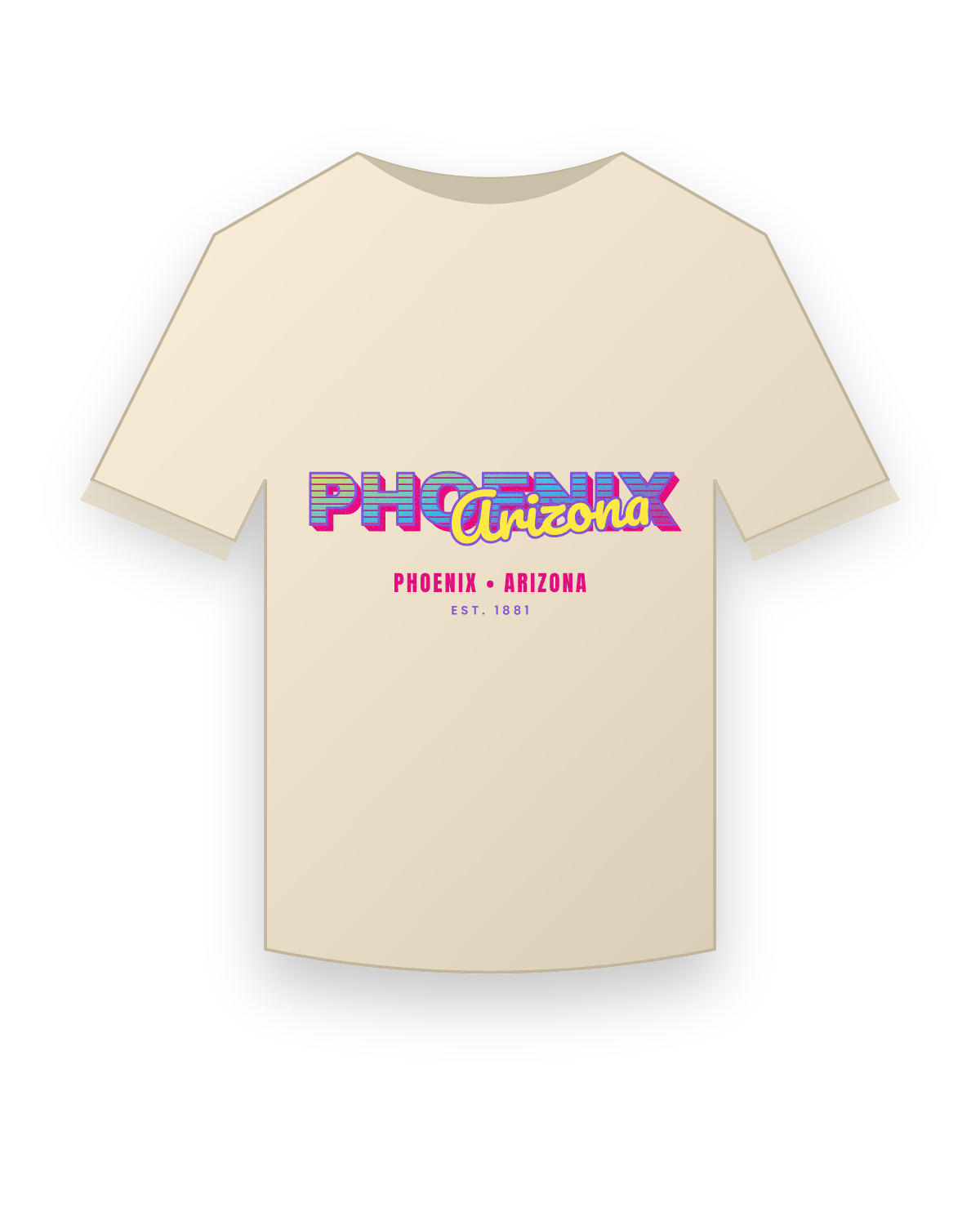 Phoenix Music TV Organic Cotton Tee in Natural