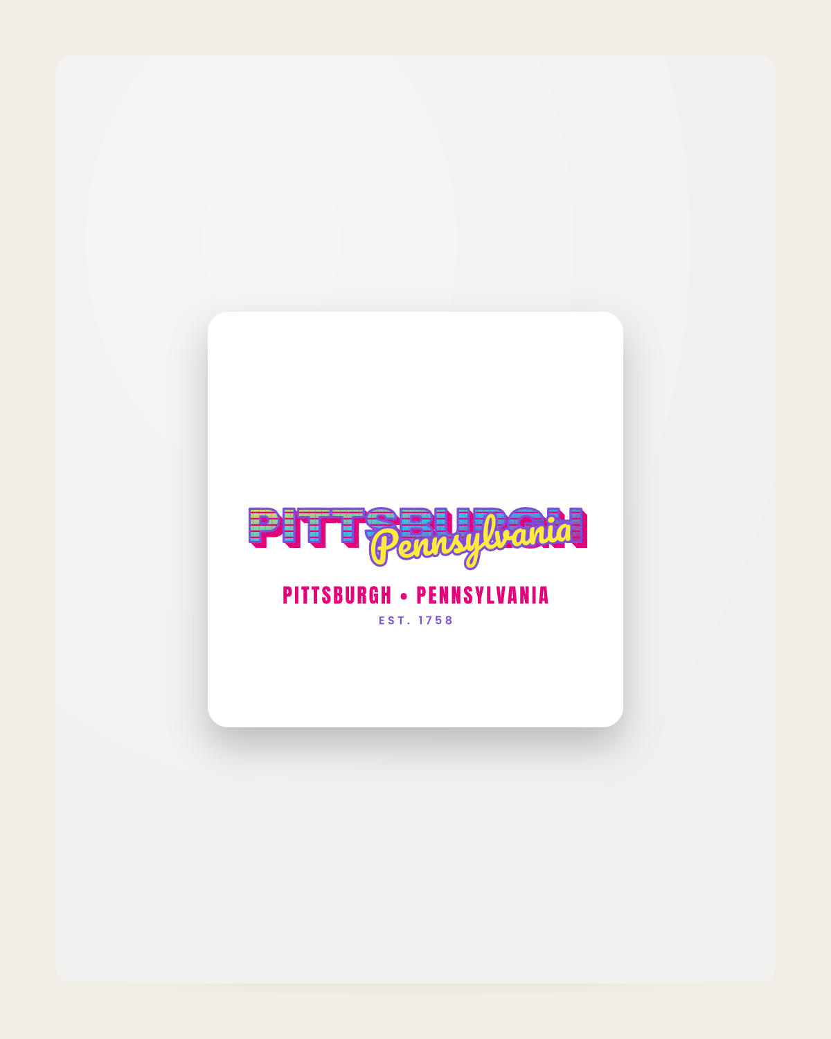 Pittsburgh Music TV Fridge Magnet in White