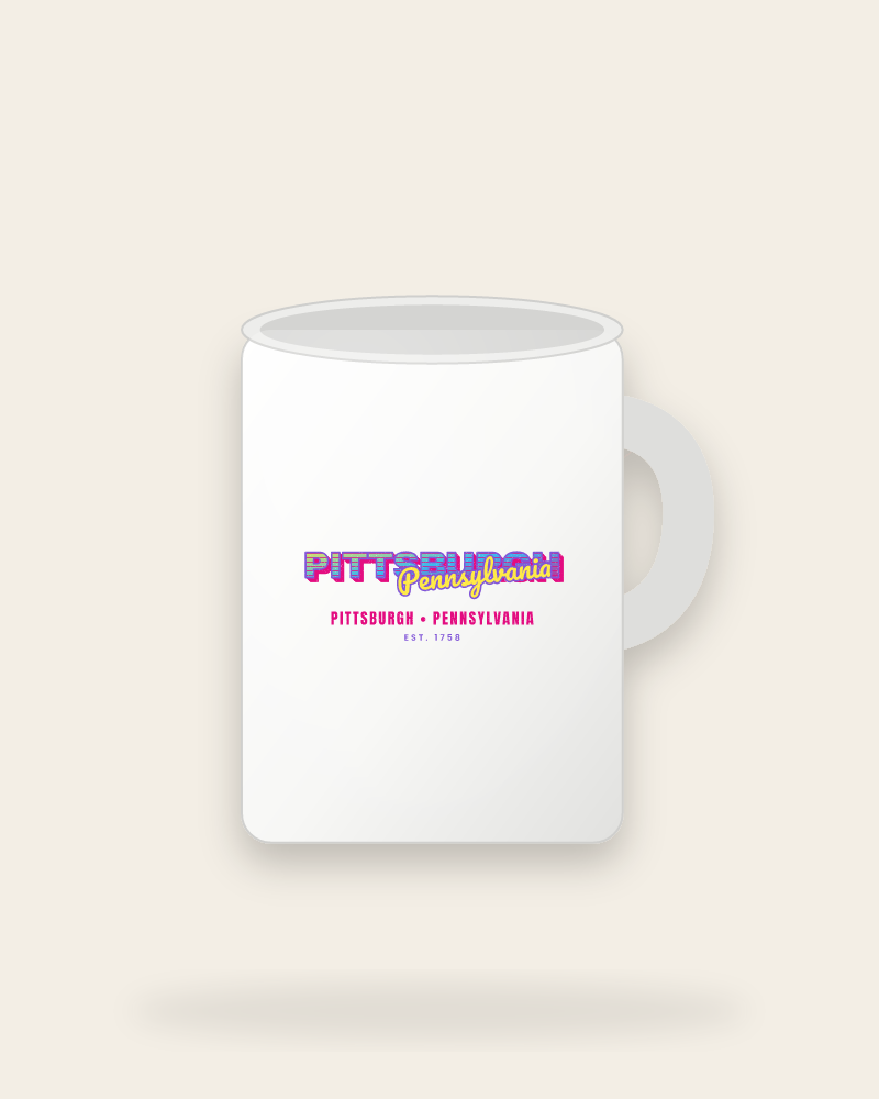 Pittsburgh Music TV Ceramic Mug 15oz