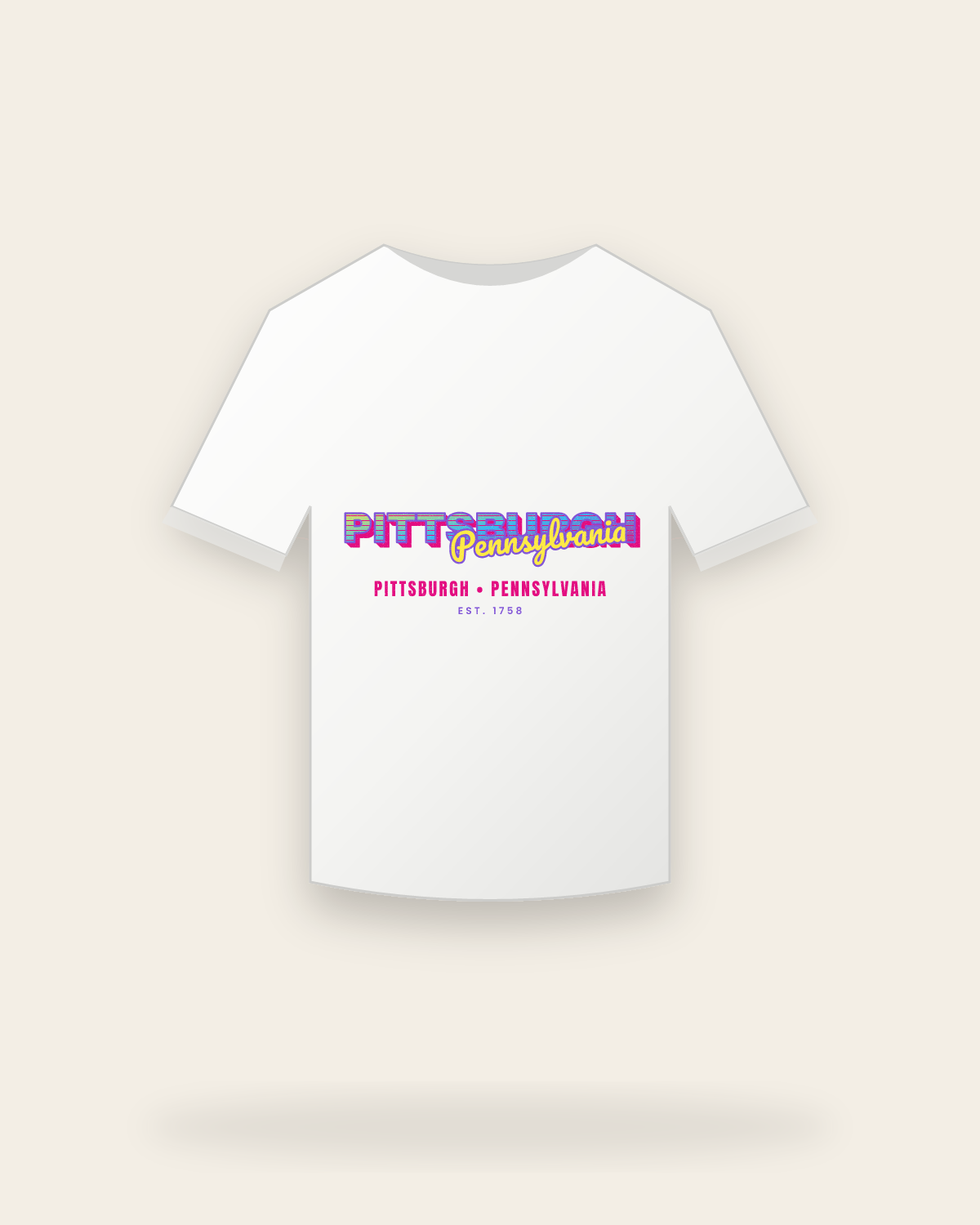 Pittsburgh Music TV Youth Tee in White