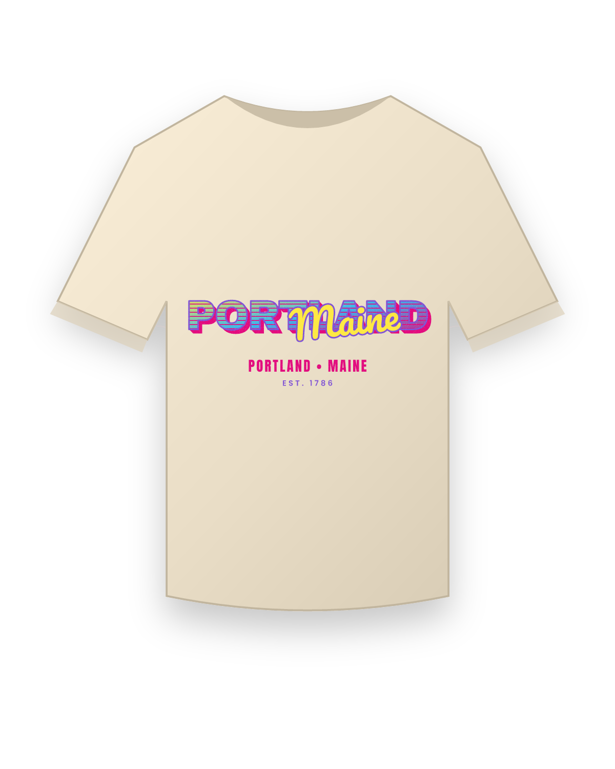 Portland Music TV Organic Cotton Tee in Natural
