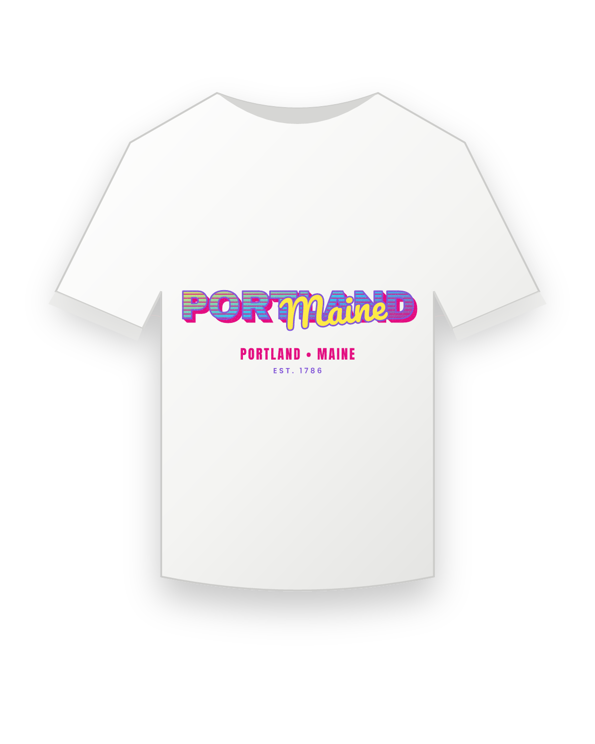 Portland Music TV Youth Tee in White