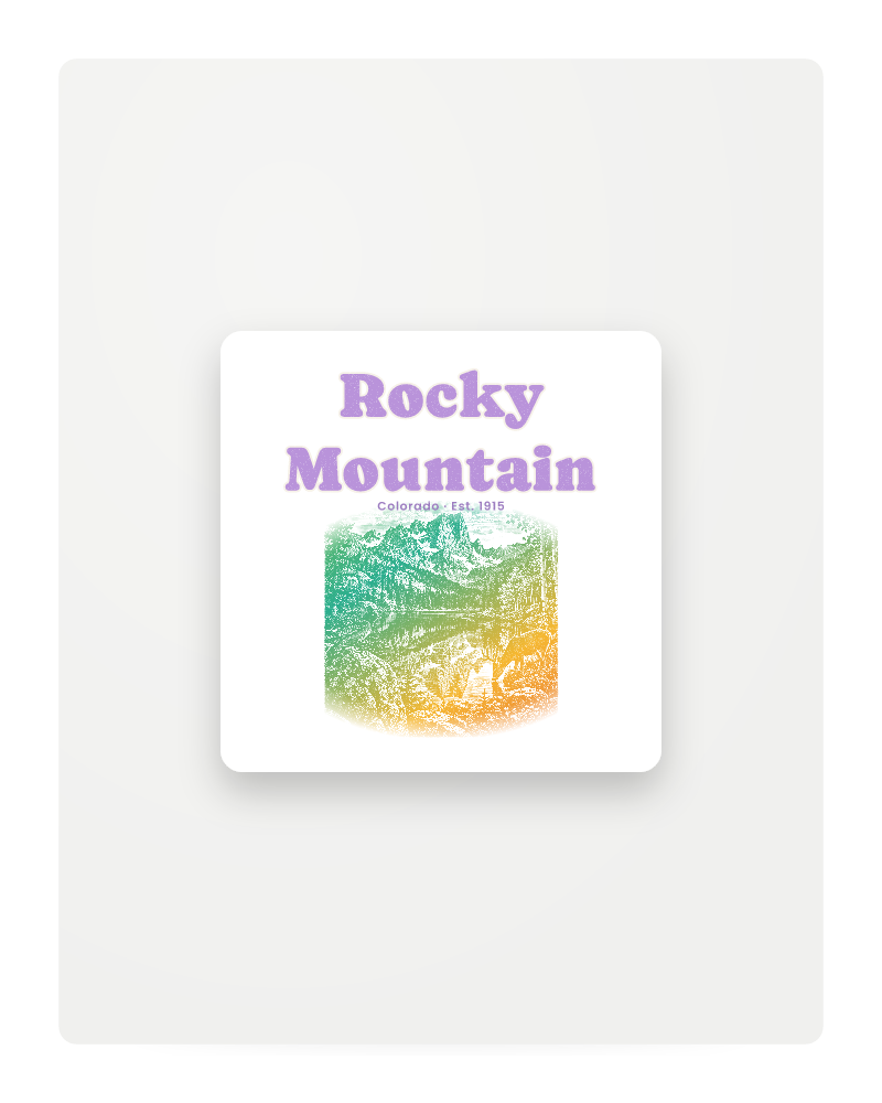 Rocky Mountain Bear Lake Fridge Magnet