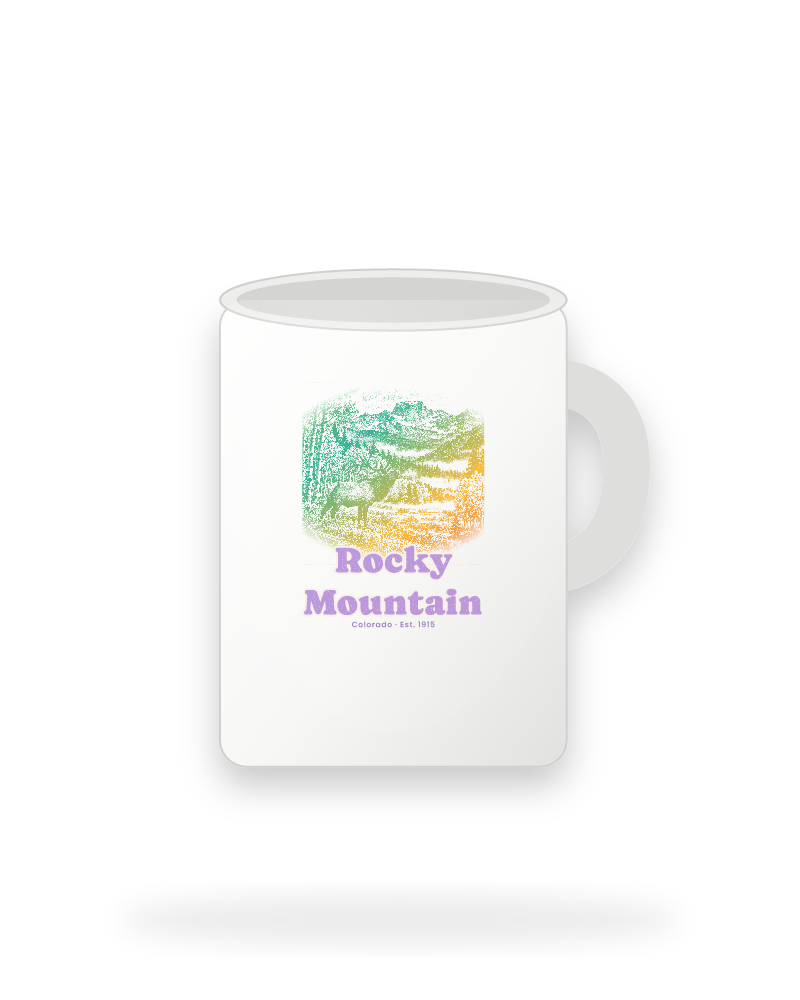 Rocky Mountain Bugling Elk Ceramic Mug 15oz