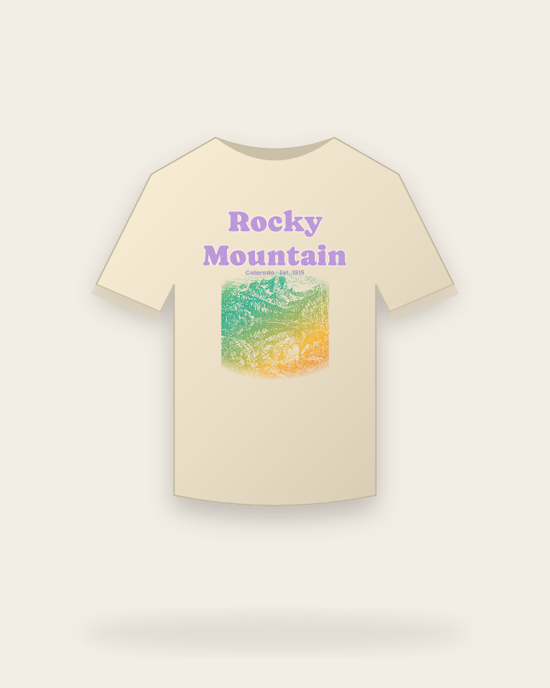 Rocky Mountain Bear Lake Organic Cotton Tee