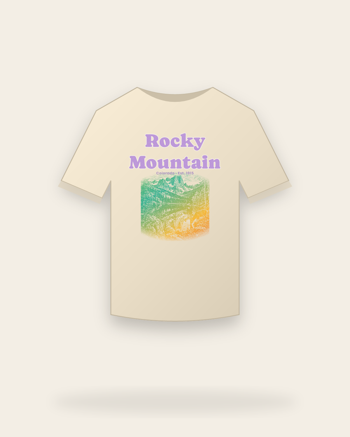 Rocky Mountain Bear Lake Classic Tee in Natural