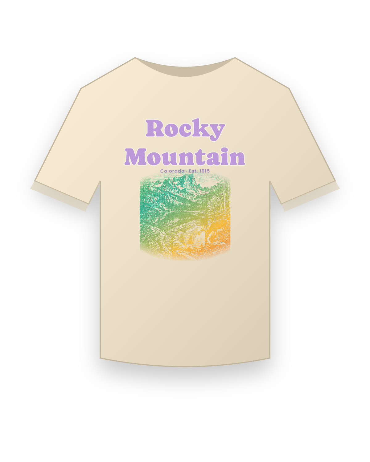 Rocky Mountain Bear Lake Classic Tee in Natural