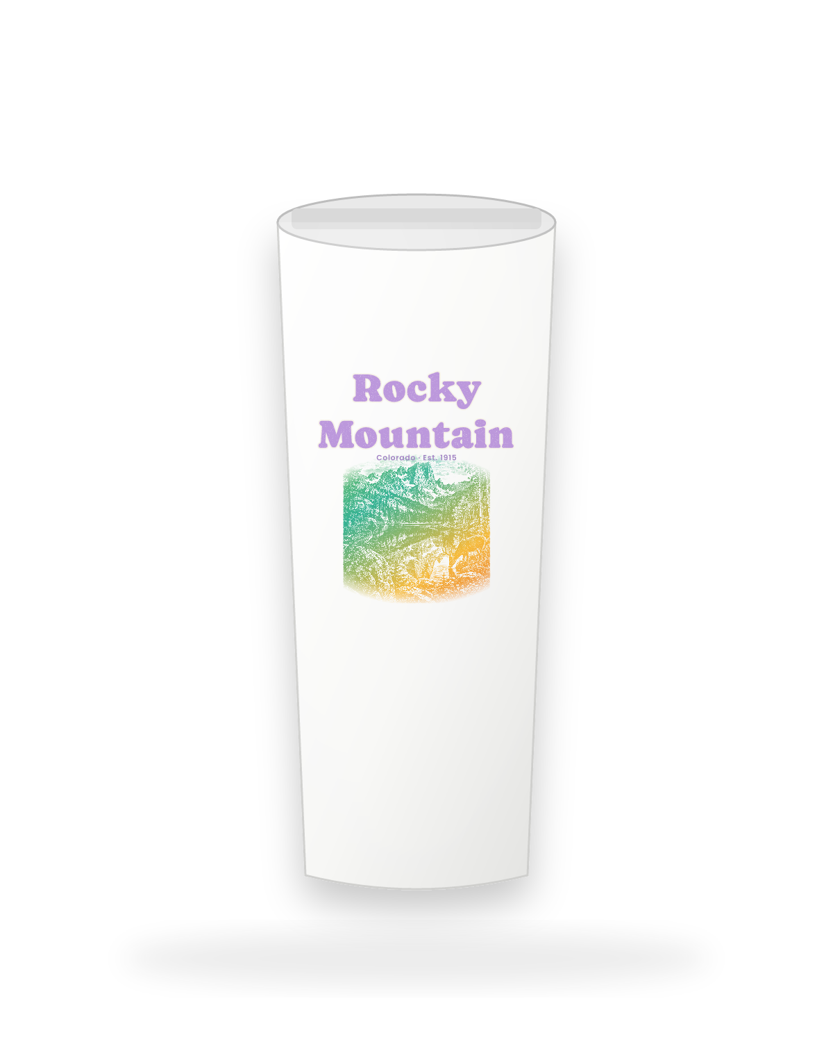 Rocky Mountain Bear Lake Insulated Tumbler 20oz in White