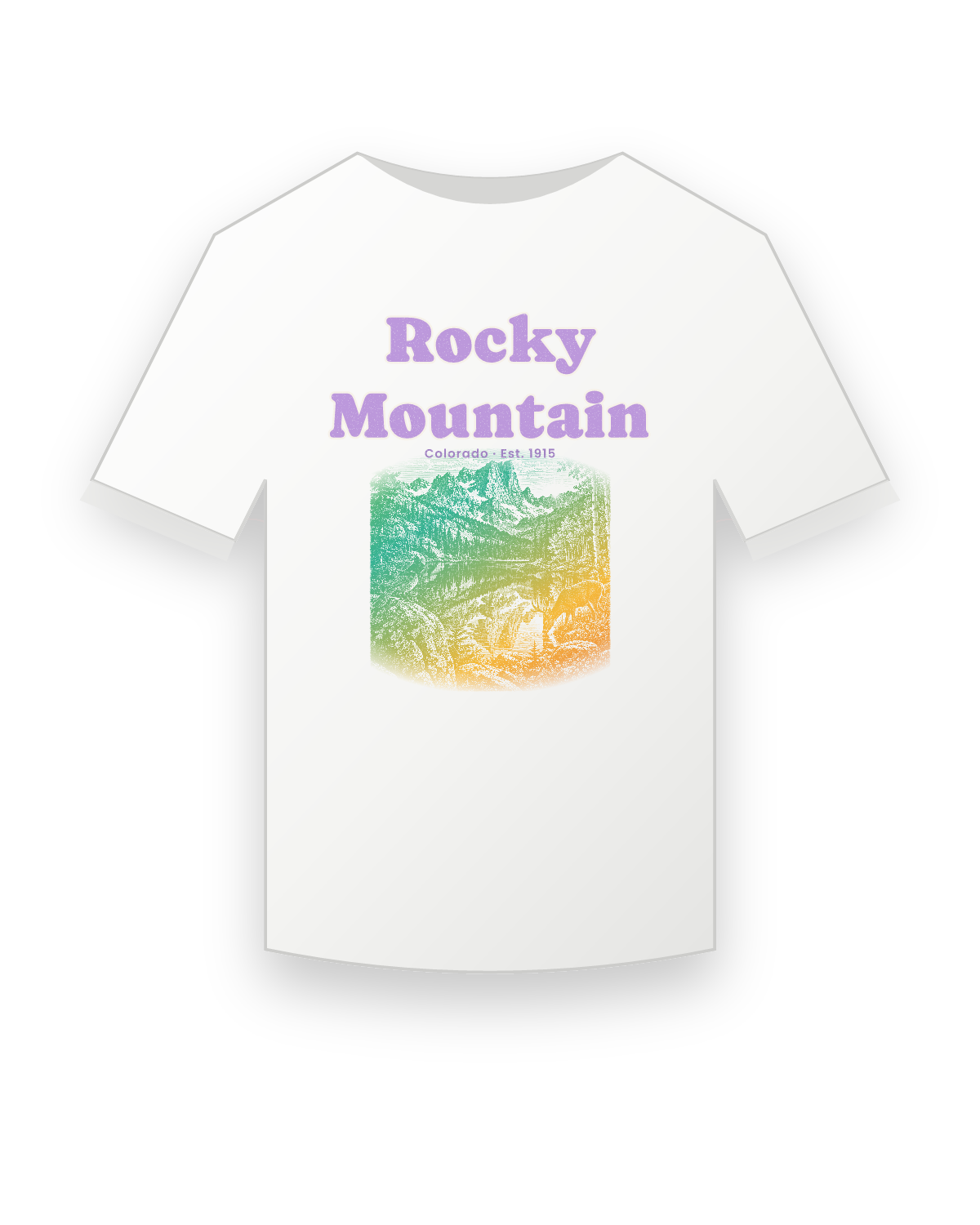 Rocky Mountain Bear Lake Youth Tee in White
