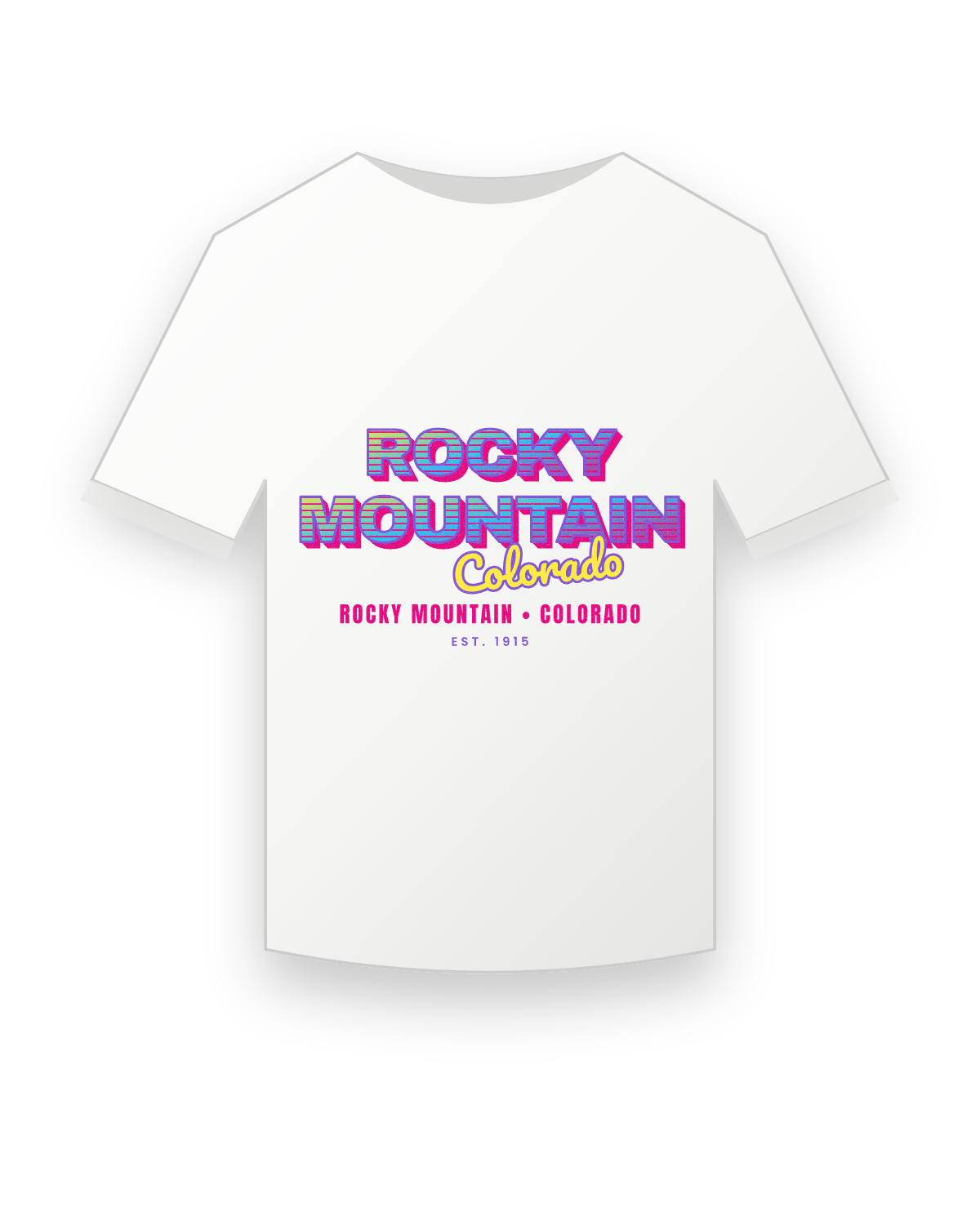 Rocky Mountain Music TV Youth Tee in White