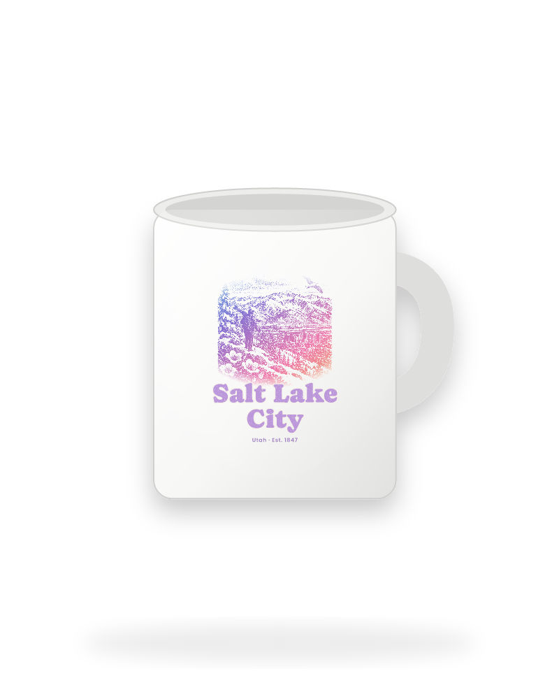 Salt Lake City Wasatch Winter Ceramic Mug 11oz