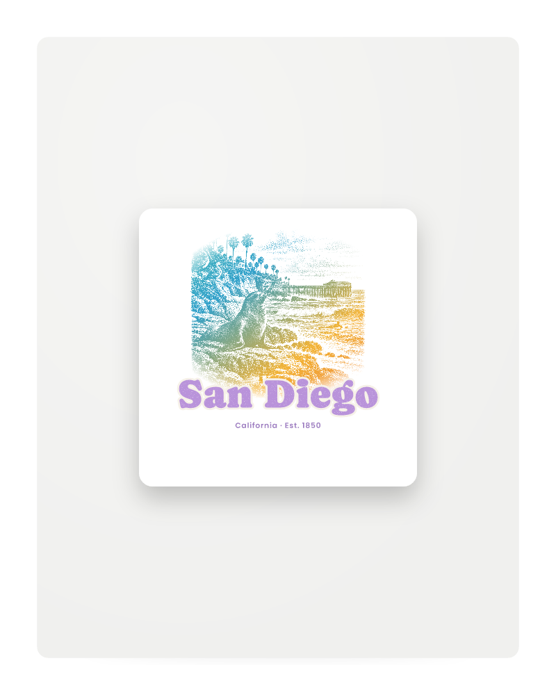 San Diego La Jolla Cove Fridge Magnet