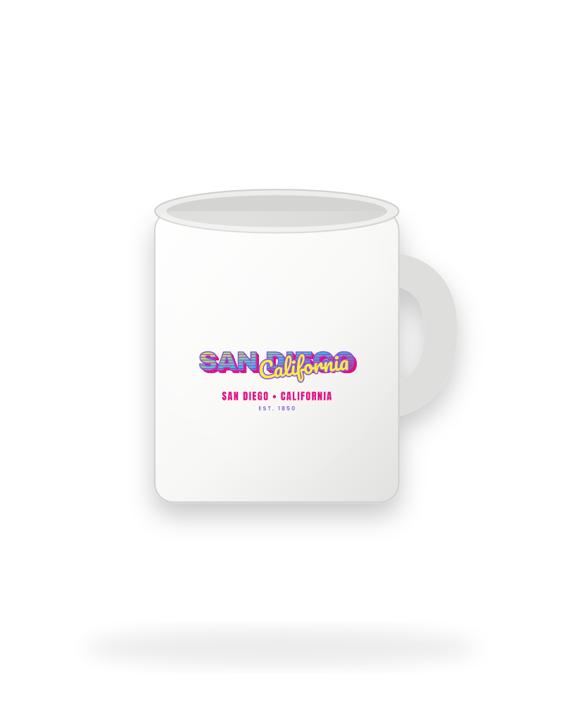 San Diego Music TV Ceramic Mug 11oz