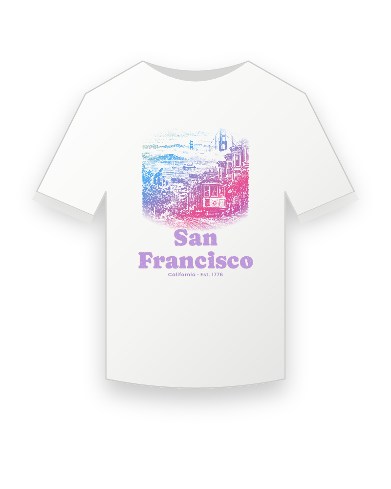 San Francisco Cable Car Hill Youth Tee