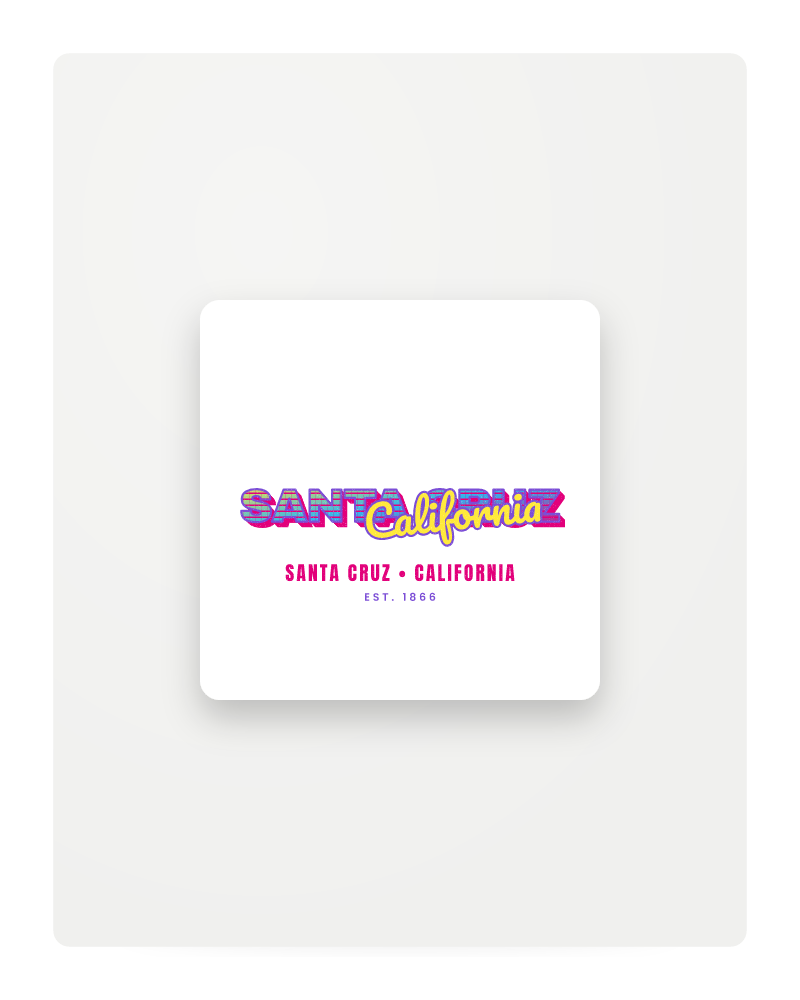 Santa Cruz Music TV Fridge Magnet