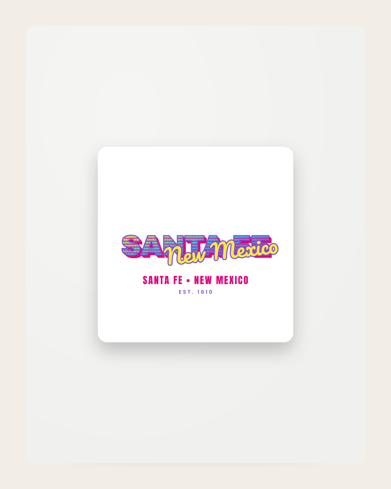 Santa Fe Music TV Fridge Magnet