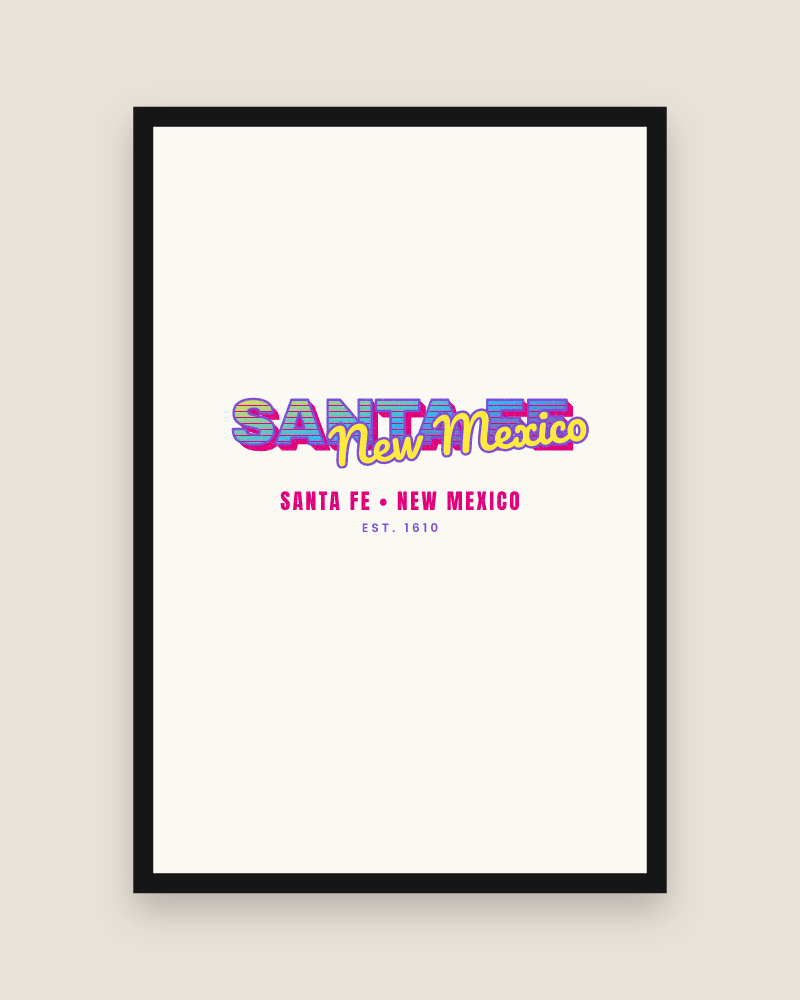 Santa Fe Music TV Matte Poster